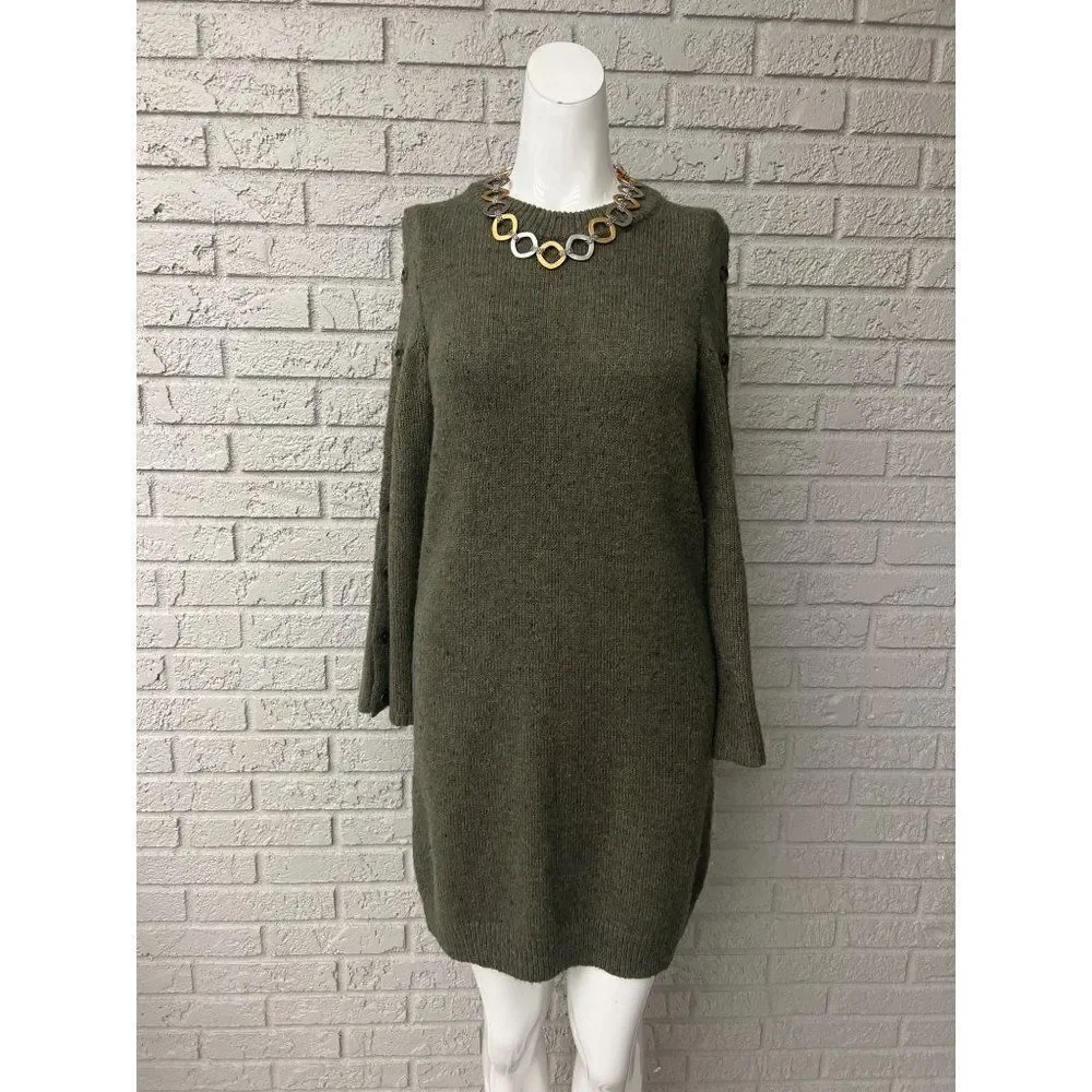 Madewell Donegal Button Sleeve Sweater Mini Dress Size XXS - Picture 3 of 11